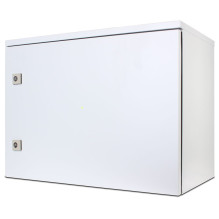 IP55 9U 19" wall cabinet, steel door / 550 x 550 x 320 mm / gray, assembled