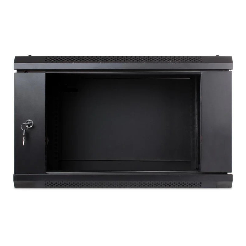4U 19'' sieninė spintelė / 600 x 450 x 280 mm / Juoda / Nesurinkta