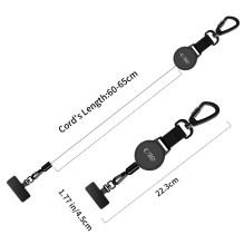 Tech-Protect UrbanLoop Anti-Theft Phone Holder with Retractable Lanyard - Black
