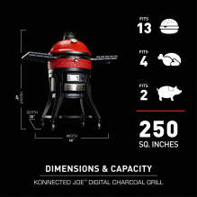 Anglinis lauko grilis Kamado Joe - Konnected Anglinis lauko grilis Kamado Joe - Konnected