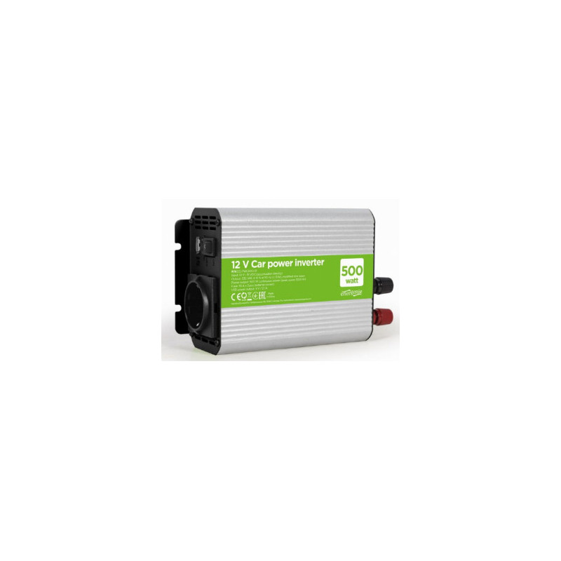 Gembird EG-PWC500-01 power adapter / inverter Auto 500 W Grey
