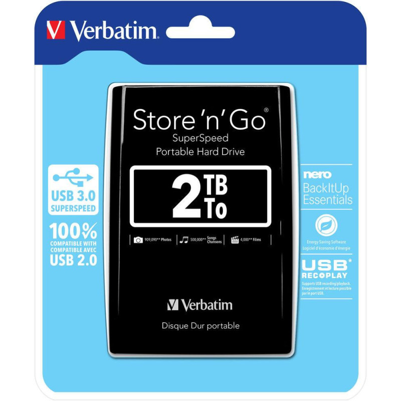 Verbatim Store n Go 2 5" 2TB USB 3.0 black