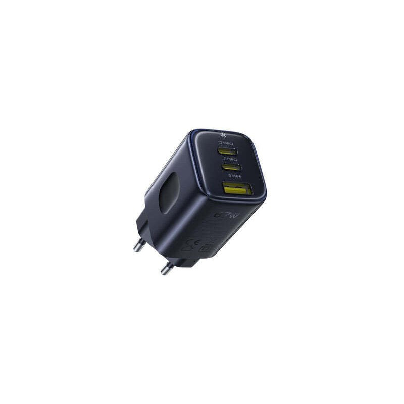 Sienas atrais ladetajs PicoGo AE11 67W USB-A + 2xUSB-C QC PD melns