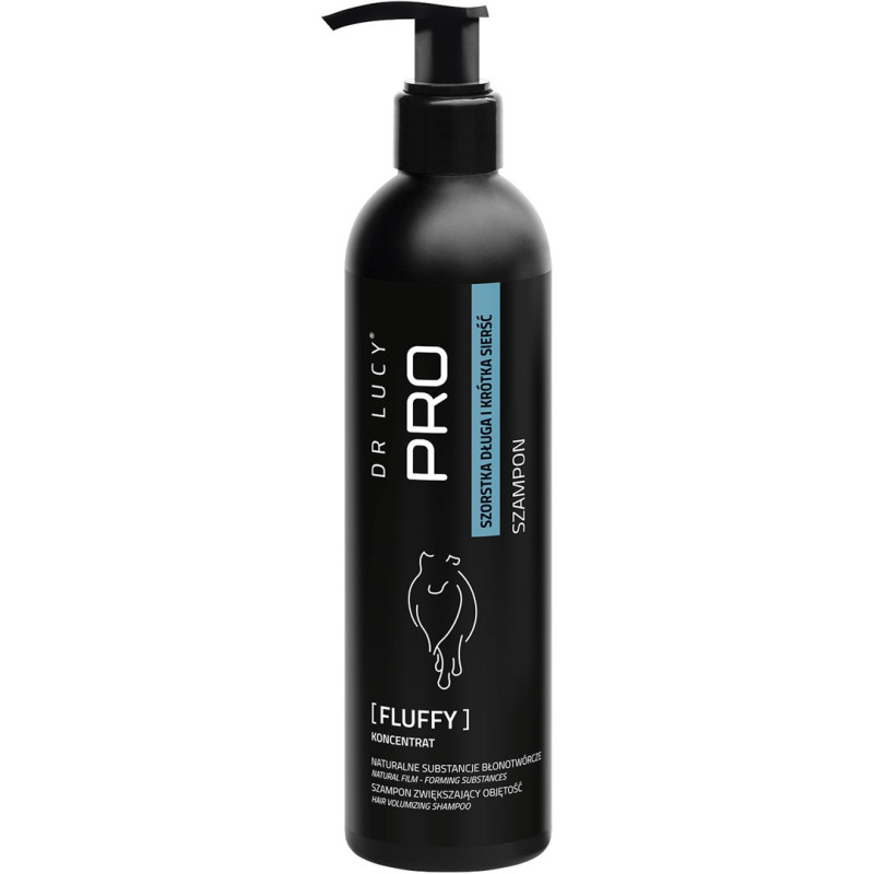 DR LUCY PRO FLUFFY ŠAMPŪNAS 250 ML PLAUKŲ APTIRČIUI DIDINTI