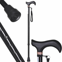 Mobility Aid - ActionMed Adjustable Wheelchair Black