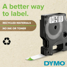Label Tape - Dymo 45809 D1 Polyester 90x70mm Green Black Label Tape - Dymo 45809 D1 Polyester 90x70mm Green Black