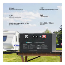 Akumulator Renogy LiFePO4 12V 500Ah Pro Smart z Bluetooth i funkcją samonagrzewania