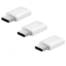 Samsung Micro USB to USB-C Adapter Triple Pack - White Samsung Micro USB to USB-C Adapter Triple Pack - White