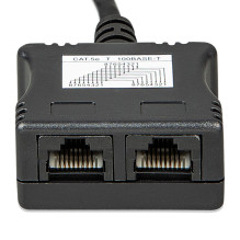RJ45-splitter 1xRJ45 male / 15cm cable / 2xRJ45 female RJ45-splitter 1xRJ45 male / 15cm cable / 2xRJ45 female