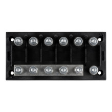 Six-way fuse holder for Mega-fuse with busbar (250A) Six-way fuse holder for Mega-fuse with busbar (250A)