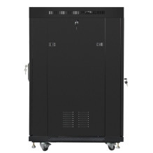 Szafa Rack Lanberg 19" 22U FF01-6622-12BL V2 z termostatem