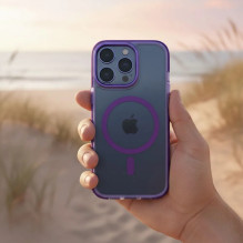 Riff Clear Hybrid Mag Cover back Frame case Apple iPhone 17 Purple Riff Clear Hybrid Mag Cover back Frame case Apple iPhone 17 Purple