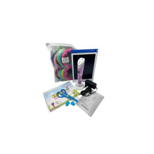 iLike Melt 3D Pen Kit Box Complete Set For 3D Printing Pen, 3D PEN-7-1 Set with Stencils 5m x 20 Colors Pink iLike Melt 3D Pen Kit Box Complete Set For 3D Printing Pen, 3D PEN-7-1 Set with Stencils 5m x 20 Colors Pink