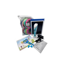 iLike Melt 3D Pen Kit Box Complete Set For 3D Printing Pen, 3D PEN-7-1 Set with Stencils 5m x 20 Colors Blue iLike Melt 3D Pen Kit Box Complete Set For 3D Printing Pen, 3D PEN-7-1 Set with Stencils 5m x 20 Colors Blue