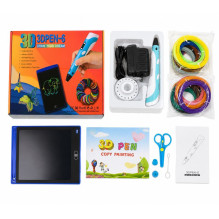 iLike Melt 3D Pen Kit Box Complete Set For 3D Printing Pen, 3D PEN-7-1 Set with Stencils 5m x 20 Colors Blue iLike Melt 3D Pen Kit Box Complete Set For 3D Printing Pen, 3D PEN-7-1 Set with Stencils 5m x 20 Colors Blue