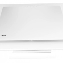 Hood - Okap AKPO WK-4 NERO 2.0 50 BIAŁY T300 Liniowy LED / Siłownik
