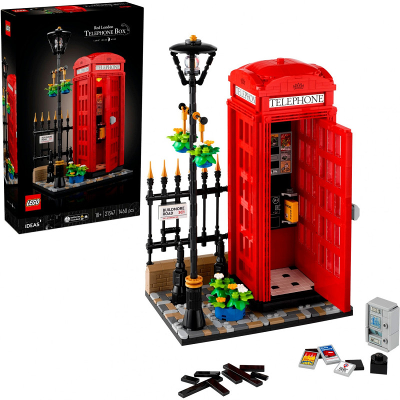 LEGO Ideas 21347 Red London Telephone Box (Boj. iepak.)