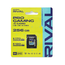 GOODRAM RIVAL Memory card microSD 256GB 100MB / s class 10 UHS-I V30 A2 with adapter SD GOODRAM RIVAL Memory card microSD 256GB 100MB / s class 10 UHS-I V30 A2 with adapter SD