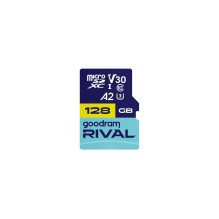 GOODRAM RIVAL Memory card microSD 128GB 100MB / s class 10 UHS-I V30 A2 with adapter SD GOODRAM RIVAL Memory card microSD 128GB 100MB / s class 10 UHS-I V30 A2 with adapter SD
