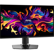 Monitorius, MSI, 26,5 colio, 2560 x 1440 pikselių, „Wide Quad HD“, natūralus kraštinių santykis 16:9, QD-OLED, plokščias