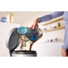 Dulkių siurblys, PHILIPS, be maišelio, 900 vatų, talpa 1,5 l, triukšmas 77 dB, tamsiai pilka, svoris 5,3 kg, FC9556 / 09