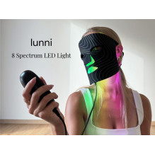 Sveikata ir Asmeninė Priežiūra - Lunni LED Veido Kaukė 7 Spalvos, Artimoji Infraraudonoji, 100 LED Lustų, Juoda Sveikata ir Asmeninė Priežiūra - Lunni LED Veido Kaukė 7 Spalvos, Artimoji Infraraudonoji, 100 LED Lustų, Juoda