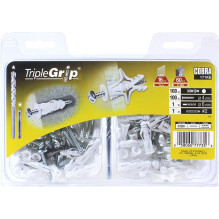 ANCHOR DRYW TRIPLE 4X29 PLAST WH 100 PCS ANCHOR DRYW TRIPLE 4X29 PLAST WH 100 PCS