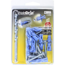 ANCHOR DRYW TRIPLE 5X32 PLAST BLU 10 PCS ANCHOR DRYW TRIPLE 5X32 PLAST BLU 10 PCS