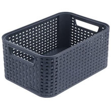 STYLE STORAGE BOXM DARK BROWN