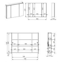 MIRROR CABINET BASIC 80 3D MIRROR CABINET BASIC 80 3D