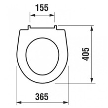 UNITAZO DANGTIS JIKA LYRA PLUS 93380, 40.05x36.5 cm UNITAZO DANGTIS JIKA LYRA PLUS 93380, 40.05x36.5 cm