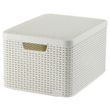 Daiktadėžė CURVER, kreminė, 44,5×33×24,8 cm Daiktadėžė CURVER, kreminė, 44,5×33×24,8 cm