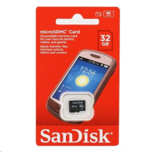 Atmintinės kortelė Sandisk microSDHC CL4, 32GB Atmintinės kortelė Sandisk microSDHC CL4, 32GB