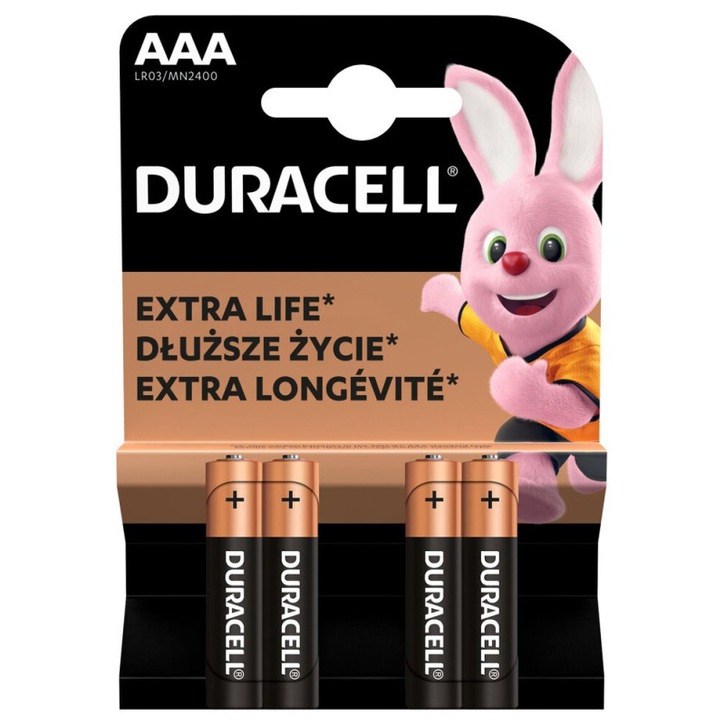 Baterija - Duracell Basic LR03 / AAA Šarminės baterijos, 4 vnt.