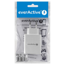 USB Įkroviklis - everActive SC-400 25W 4xUSB-A Išmanusis Sieninis Įkroviklis Baltas USB Įkroviklis - everActive SC-400 25W 4xUSB-A Išmanusis Sieninis Įkroviklis Baltas