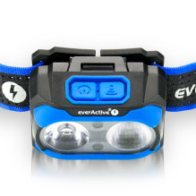 Žibintas - everActive HL-600R Owl 600 Liumenų, USB-C, 9h Ekonominis Režimas, Juodas