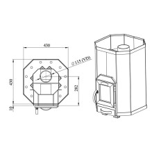 Woodburning saunaheater STOVEMAN 13 Woodburning saunaheater STOVEMAN 13