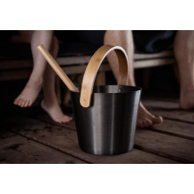 Sauna tub RENTO, 5 l, 23 x 23 cm, brown Sauna tub RENTO, 5 l, 23 x 23 cm, brown
