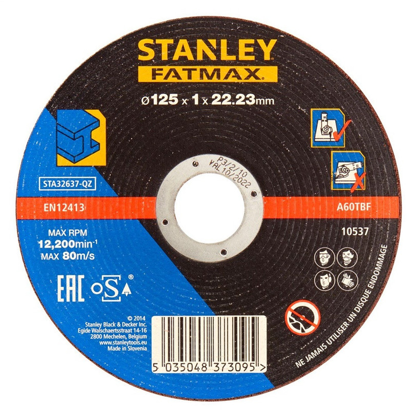 Pjovimo diskas Stanley STA32637, 125x1x22.23 mm