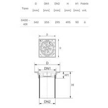 Cast iron cover 315x495mm 40t without gasket Cast iron cover 315x495mm 40t without gasket