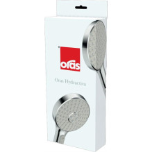 Shower head Oras Hydractiva 242403, grey / chrome, 120 mm