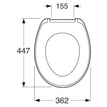 Cover Gustavsberg Saval 8780S101 Soft Close, white Cover Gustavsberg Saval 8780S101 Soft Close, white