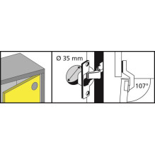 LANKST VIDI CLIP SOFT CLOSE D35 107 2VNT LANKST VIDI CLIP SOFT CLOSE D35 107 2VNT