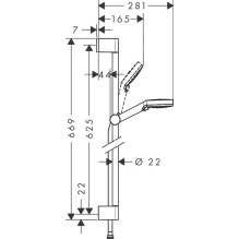 Hand shower set Hansgrohe Crometta Vario EcoSmart Hand shower set Hansgrohe Crometta Vario EcoSmart