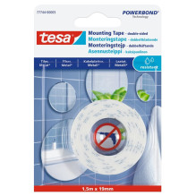 TAPE DOUBLE-SIDED 1.5MX19MM FOR MIRRORS TAPE DOUBLE-SIDED 1.5MX19MM FOR MIRRORS