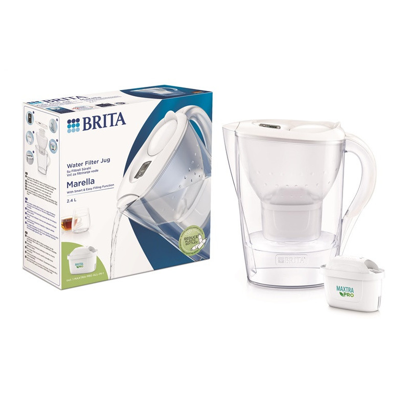 Vandens filtravimo indas Brita MARELLA, 2.4 l, balta