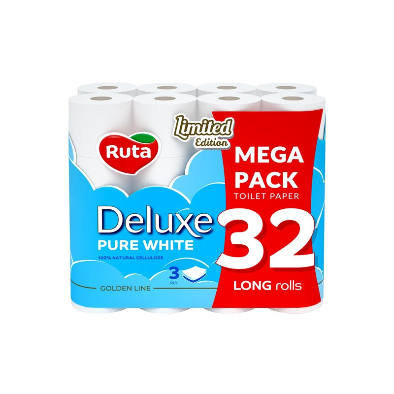 POPIERIUS WC RUTA PUREWHITEDEL 32RUL 3SL