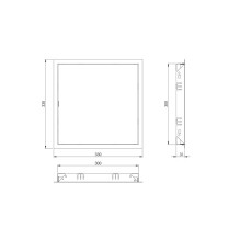 Service hatch Europlast RL3030A, 300 mm x 300 mm