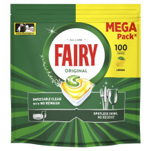 CAPS DISH FAIRY ALL IN ONE LEMON 100PCE