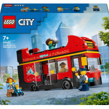 Konstr LEGO City Raudonas dviaukštis apžvalgos autobus 60407 Konstr LEGO City Raudonas dviaukštis apžvalgos autobus 60407